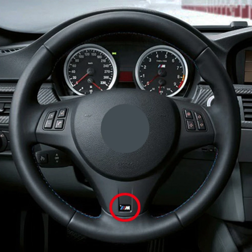 non slip black genuine leather black suede car steering wheel cover for bmw m sport m3 e90 e91 e92 e93 e87 e81 e82 e88 free global shipping