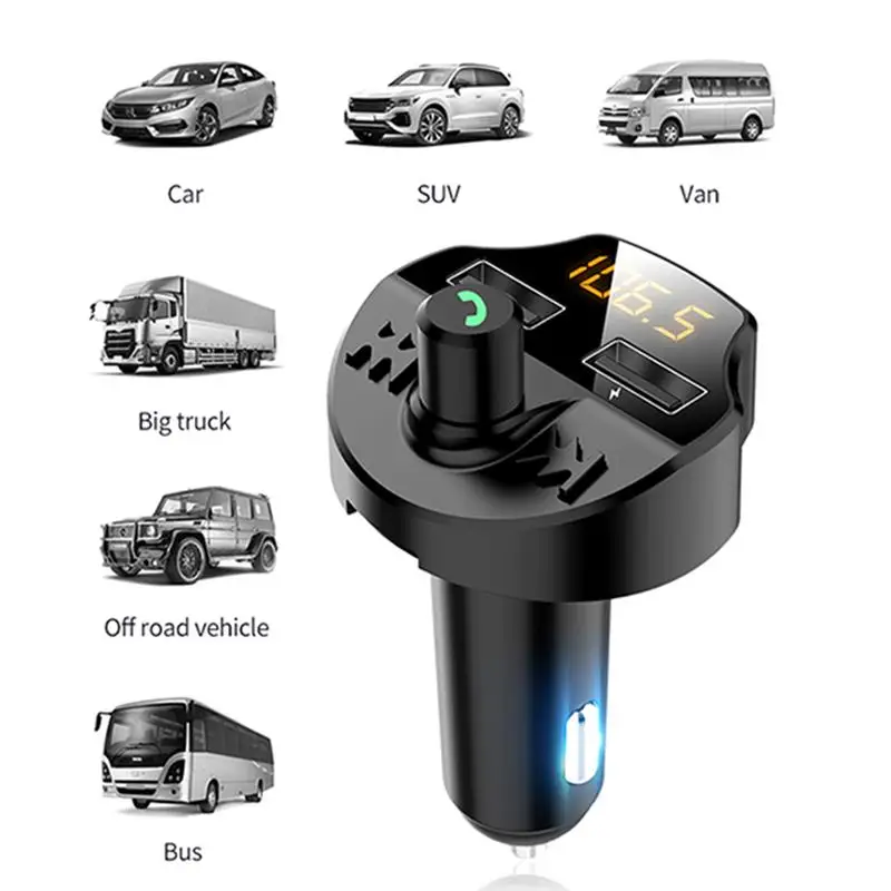 Автомобильный комплект свободные руки двойной USB зарядное устройство Авто