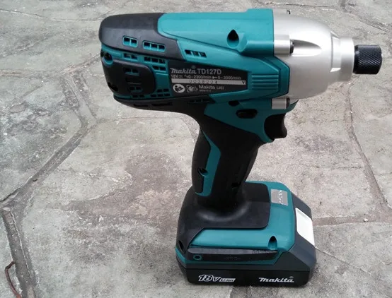 Makita Заряженная ударная отвертка TD127DWE, электрическая отвертки ударная литиевая на батареях шуруповёрт