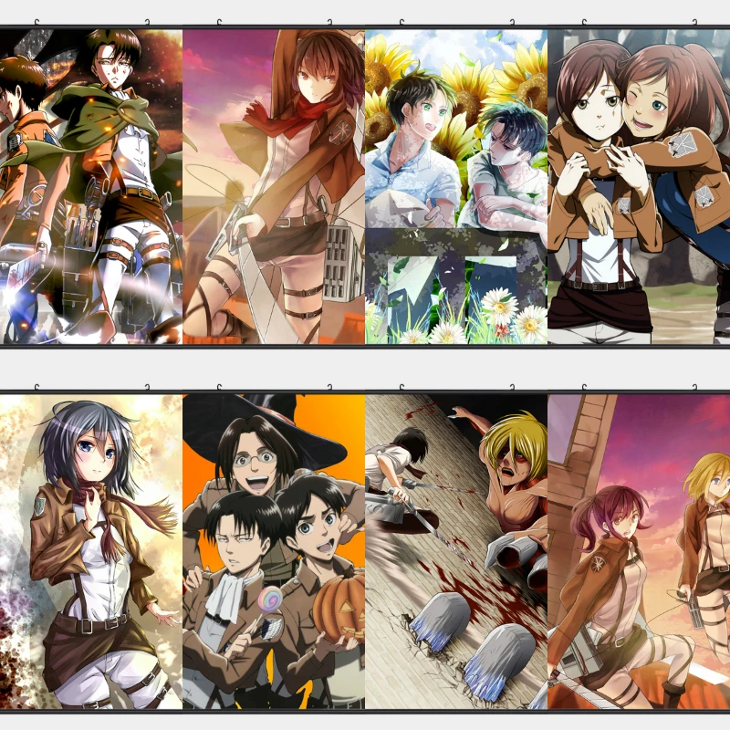 

Classic Japanese Anime Attack on Titan Posters and Prints HD Print Wall Art Canvas Painting Wall Picture for Living Room Decor