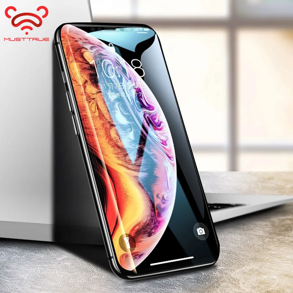 MUSTTRUE 9D полное покрытие Защитное стекло для iPhone 7 8 Plus Flim iPhoneX XR XS макс. закаленное на