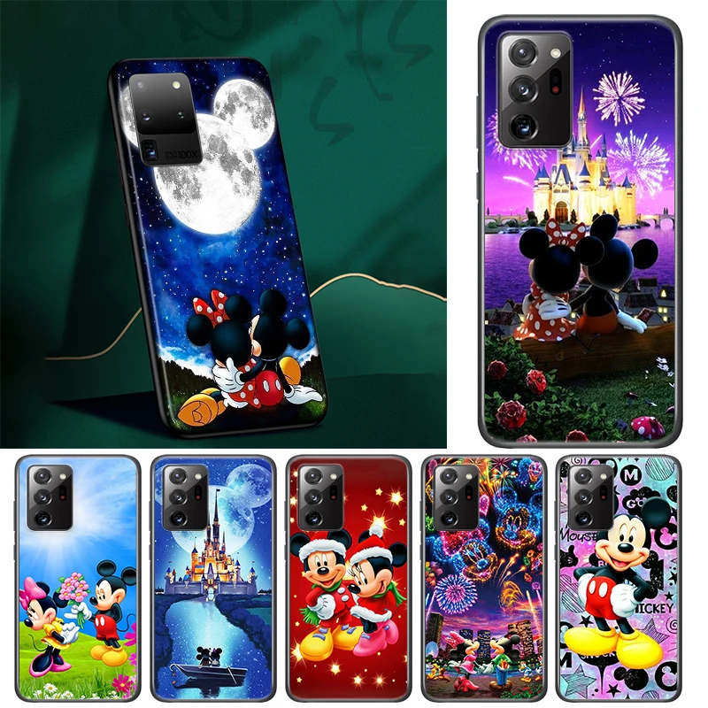 

Mickey Minnie cute Soft TPU Cover For Samsung A13 A51 A91 A81 A71 A41 A31 A72 A52 A02 S A32 A42 A03 UW Black Phone Case