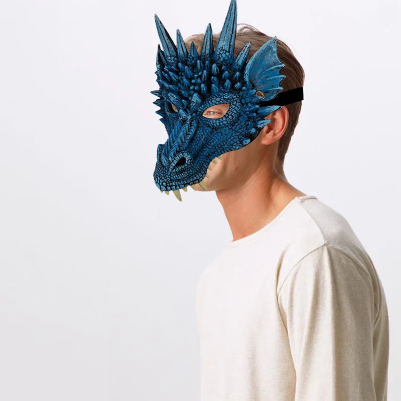 2019 Новая маска на Хэллоуин 3D костюм дракона для косплея мужчин и женщин