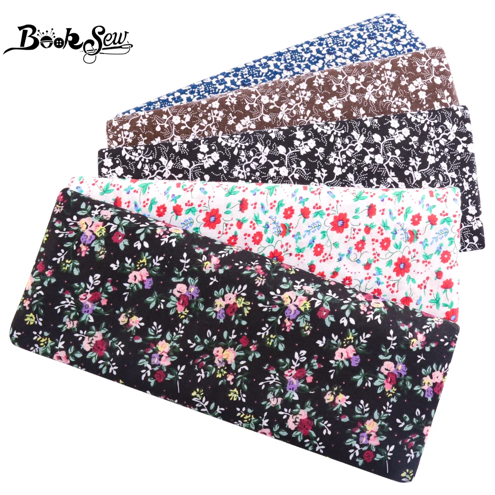 

New Arrivals Dress Dark Green Floral Design for Sewing Tecido 100% Cotton Fabric Home Textile Patchwork Scrapbooking Decoration