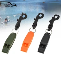 1 pcs kayak diving rescue emergency safety whistle outdoor survival camping water sports whistle field dual frequency whistle