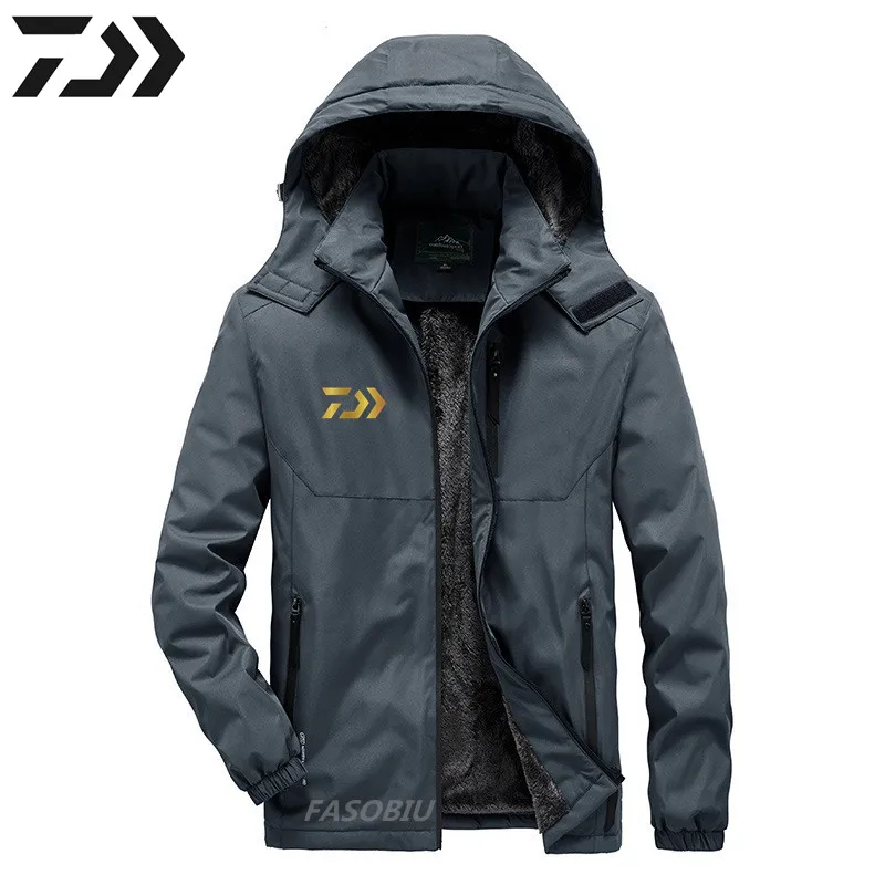 

DAIWA Fishing Men's Winter Hiking Jacket Men Outdoor Sports Coat Camping Trekking Windbreaker Waterproof Ski Jackets