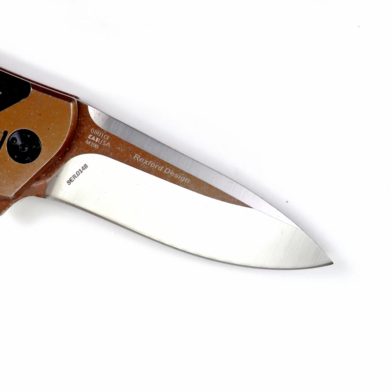 Складной нож с шарикоподшипником практичный клинок из стали и углеродного