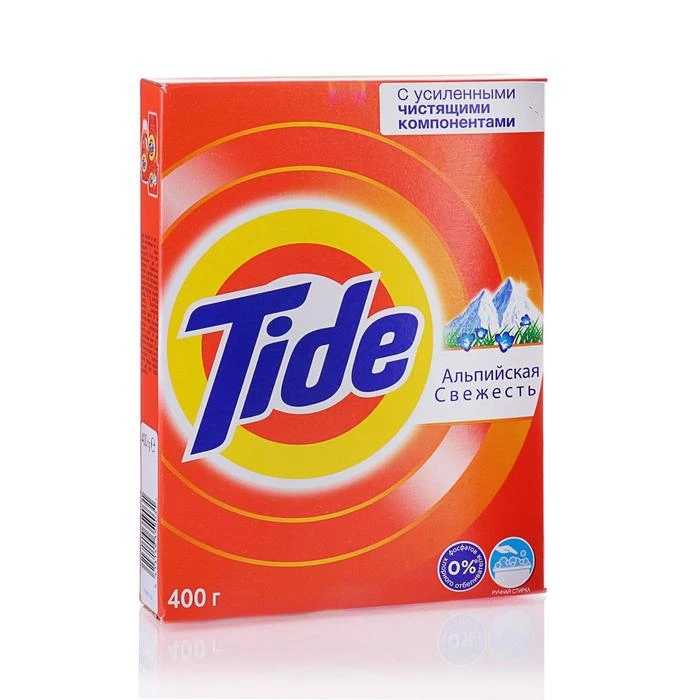 Порошок стиральный Tide &quotАльпийская свежесть&quot для ручной стирки 400 г | Дом и сад