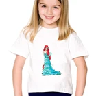 Футболка детская летняя с принтом маленькая русалочка