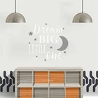 Виниловая наклейка на стену с мотивами мечты большого и маленького человека, стикер унисекс для детской комнаты, спальни, Настенная роспись, декор для комнаты, наклейки на стену