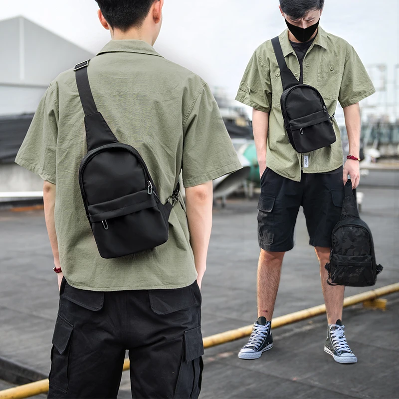 

Canvas Waist Chest Pack Bags Unisex Trendy Belt Bag Casual Travel Female Shoulder Bags Fashion Fanny Pack Shoulder Bag DF50CP