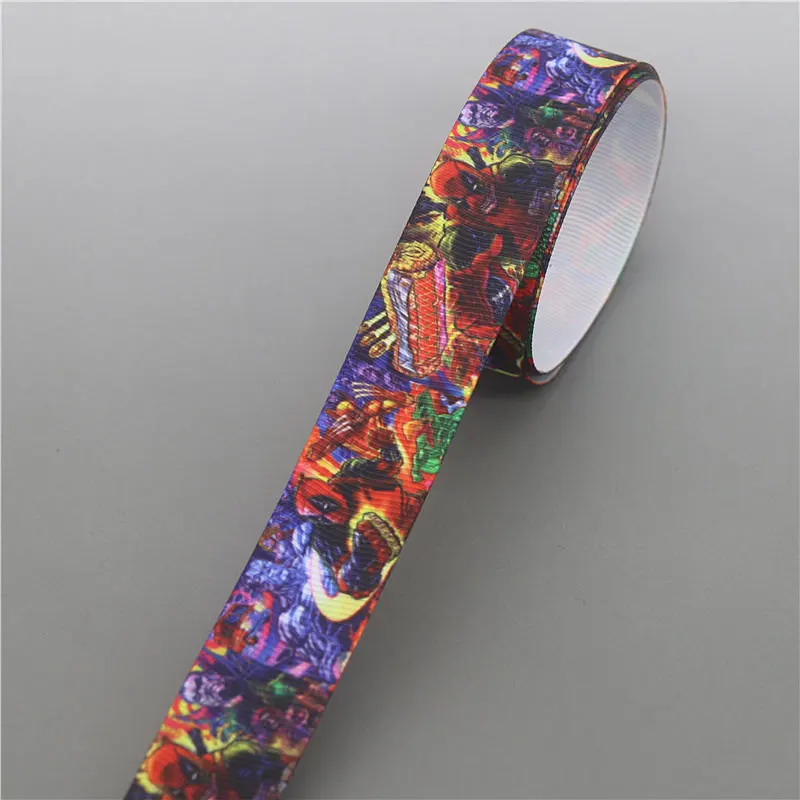 DHK 5 ярдов герой напечатанный Grosgrain ленточный аксессуар Hairbow головной убор украшение «сделай сам» оптом OEM C1738