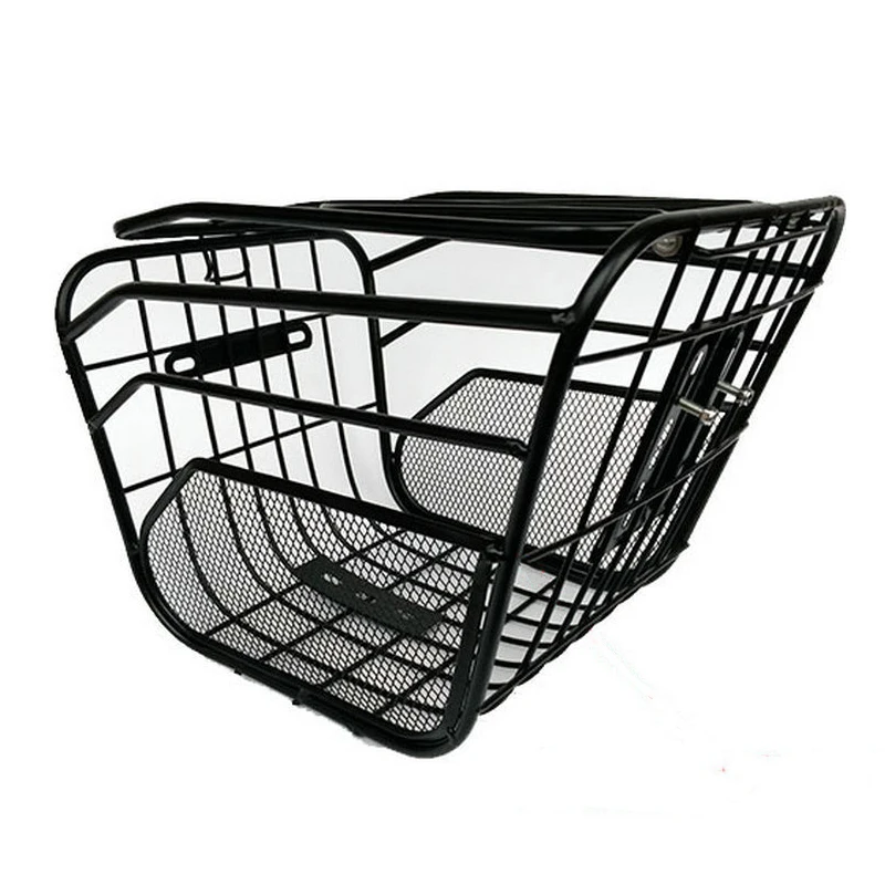 Большая металлическая корзина для велосипеда антикоррозийный Съемный контейнер