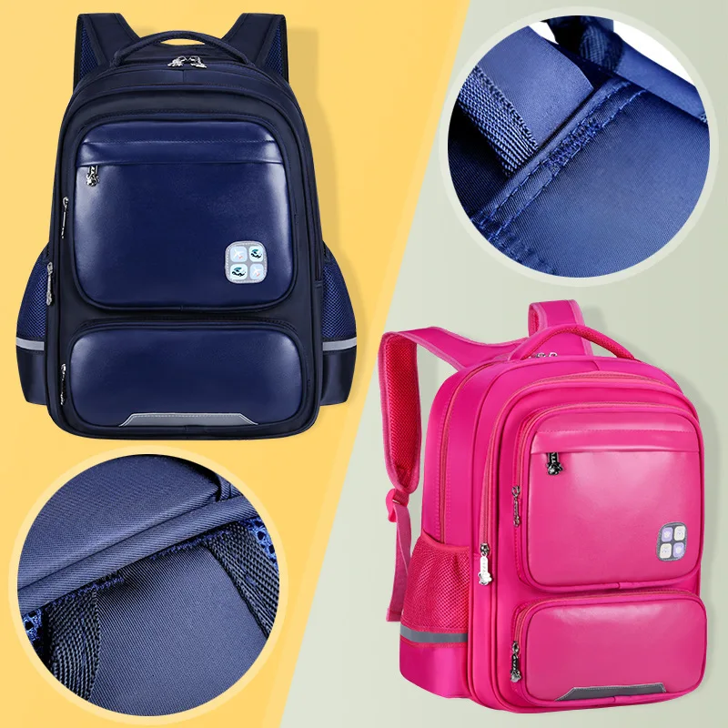 Waterproof 2023 PU Leather backpacks Children School Bags Girls Boy Primary Students school Backpack Schoolbag Kids satchel