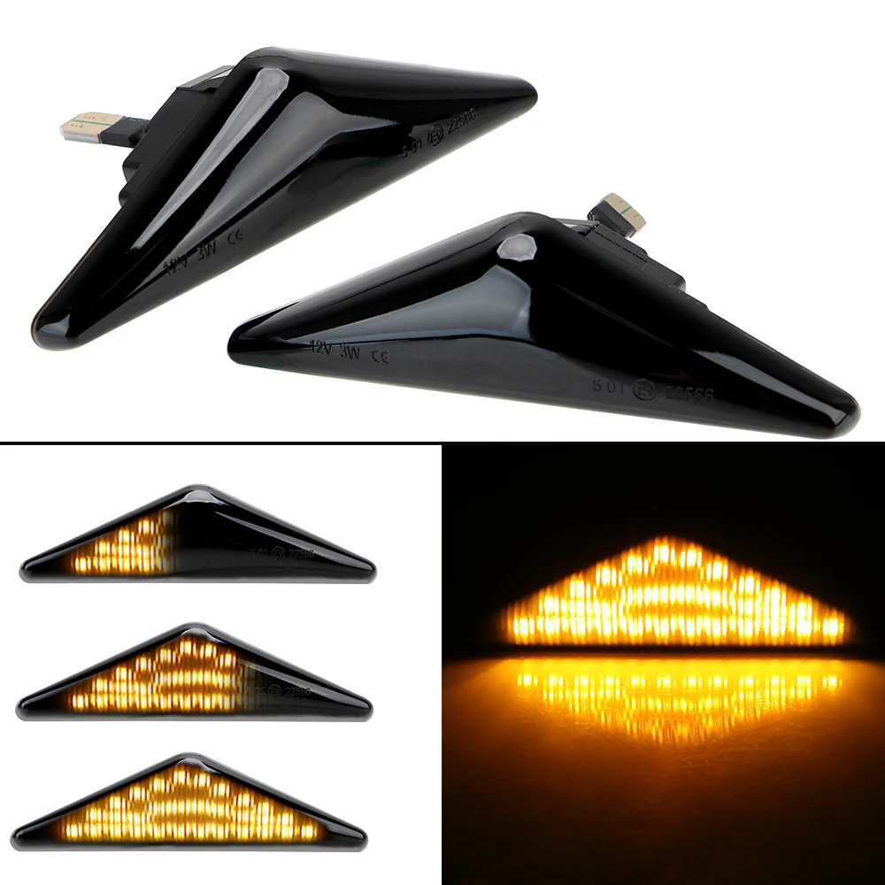 Car-styling Auto 18SMD A Pair Turn Signal Light Blinker LED Car Dynamic Side Marker Flowing Water Lamp Lights | Автомобили и