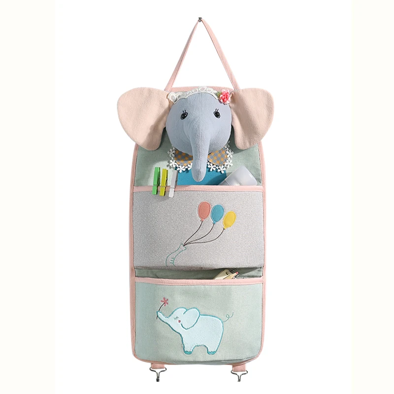 

Wall Mounted Home Space-saving Hanging Cartoon Organizer Sundries Hang Organizer Holder Book Room Storage Containers Pocket Bags