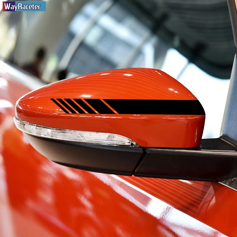 2 шт. наклейка на зеркало заднего вида для автомобиля украшение VW Volkswagen Golf Polo Scirocco