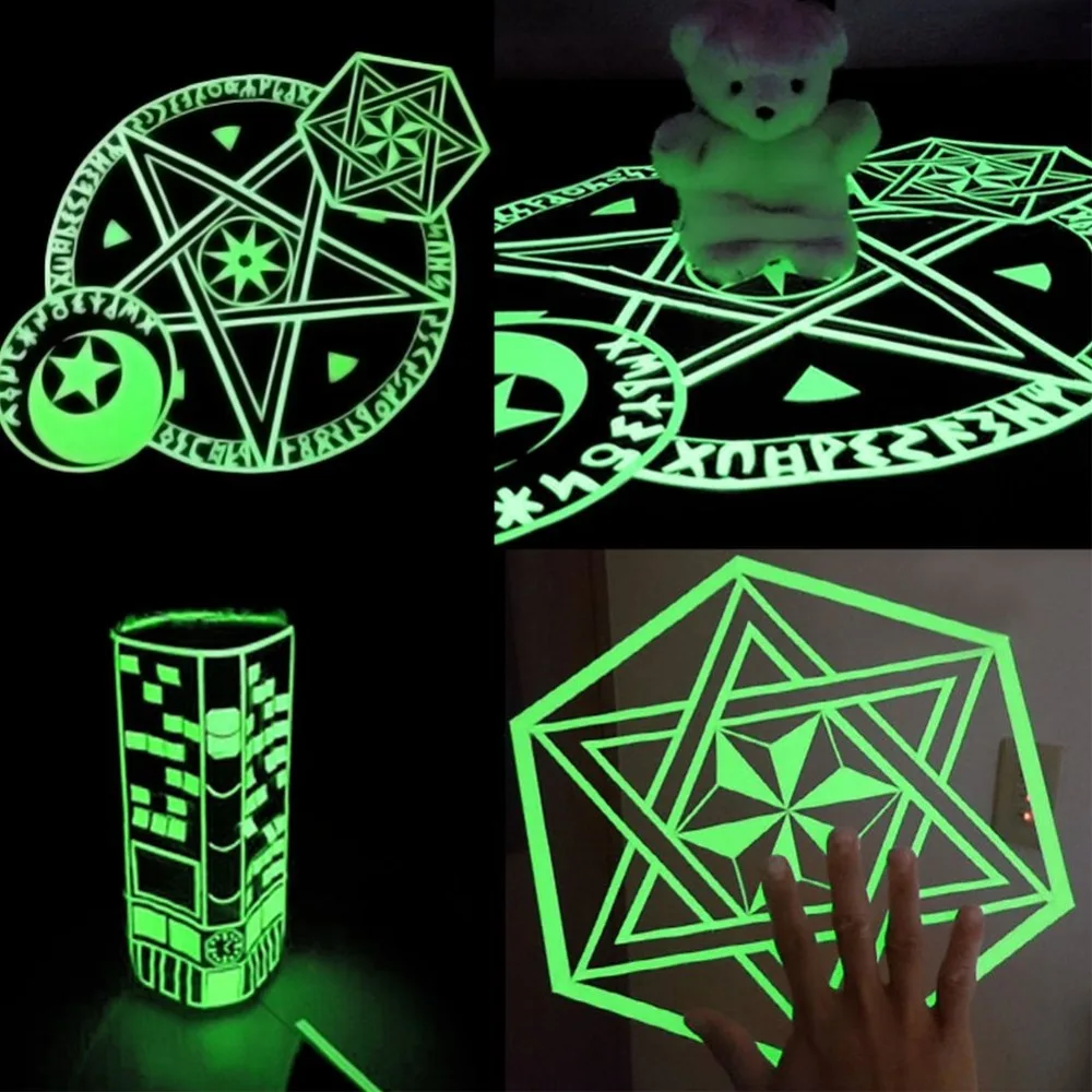 Светоотражающая светящаяся лента самоклеящаяся наклейка съемная