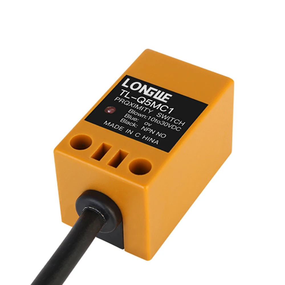 LONGWE IP65 DC24V AC220V 5 мм расстояние детектив Индуктивный бесконтактный Сенсор