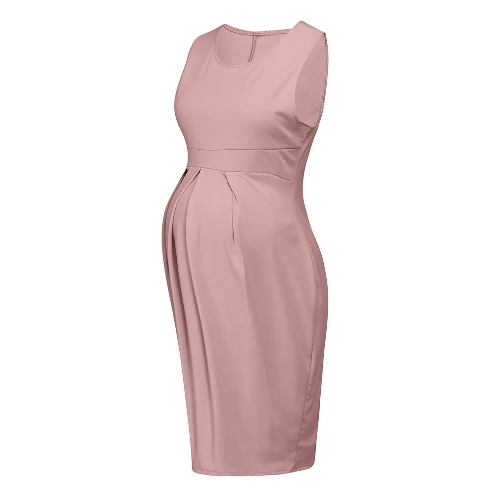 Женское платье без рукавов с оборками для беременных сарафан Zwangerschaps kleding | Мать и