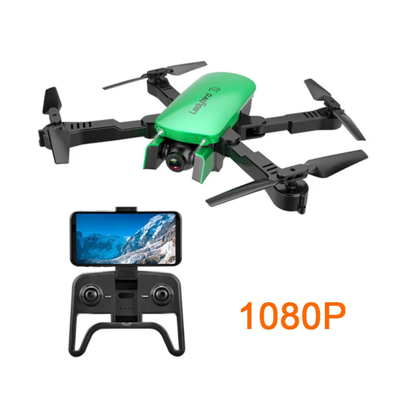 green 1080P ba1 R8 1808 Дрон с двойной камерой 1080P 4K PX1600W HD WiFi FPV оптический поток Автоматическая красота RC Квадрокоптер вертолет XS816 SG106 - Цвет: green 1080P ba1