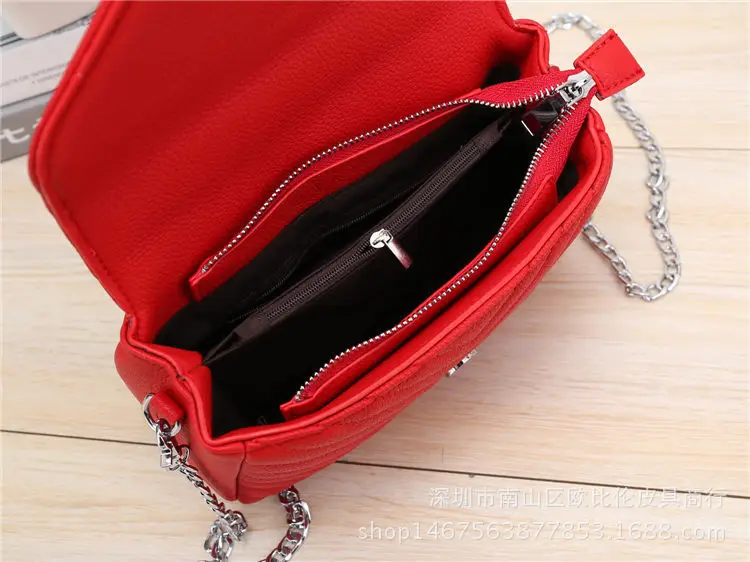 

Linge women's bag casual fashion chain one-shoulder oblique cross can be hand-held designer purses and handbags luxury