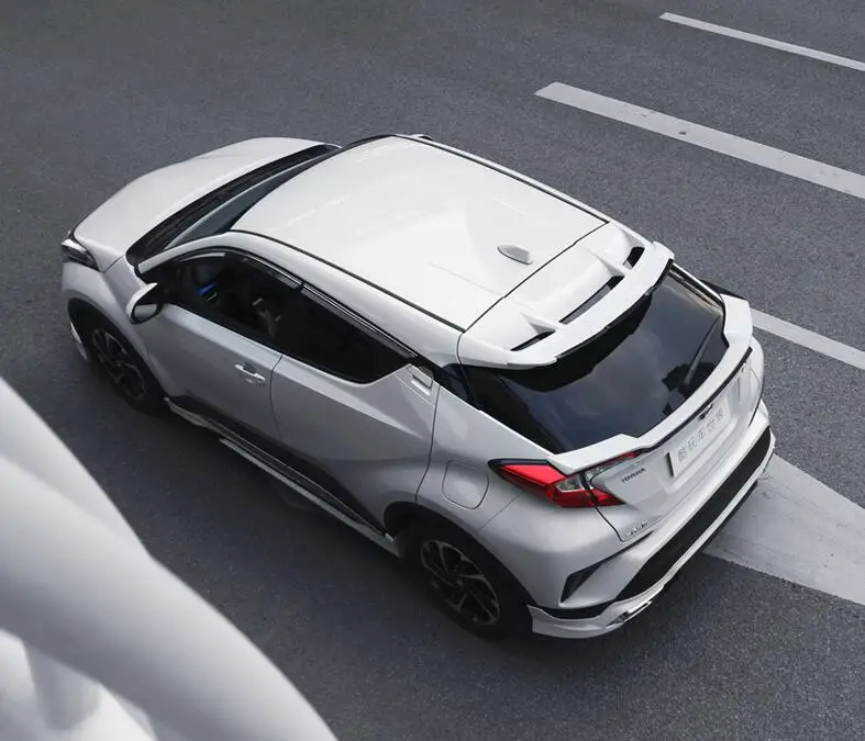 Спойлер для CHR C HR 2018 2019 Toyota спойлер DYTF ABS Материал заднее крыло автомобиля праймер