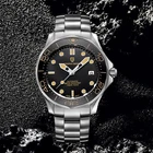 Часы наручные PAGANI Мужские механические, Модные Роскошные автоматические с сапфировым стеклом и изогнутым японским ремешком, для дайвинга, 2022