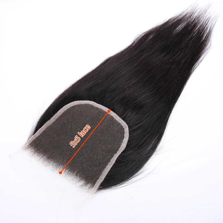 

HD Lace Invisible Transparent Lace With Baby Hair Lace Closure Wig 5x5 HD Lace Closure For Women Natural Wig Straight Human Hair