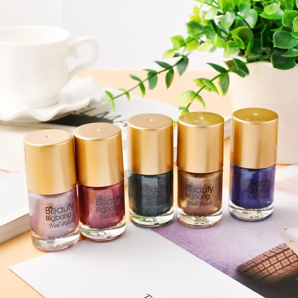 BeautyBigBang 9 мл голографический лак для стемпинга ногтей, лак для печати, лак для нейл-арта, стойкий лазерный лак для ногтей, Перманентный