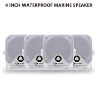 2 pairs 4 marine waterproof speakers heavy duty surface mount outdoor boat speaker for atv utv truck golf cart truck motorcycle