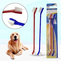 pets double ended toothbrush cat tooth brush dog brush pet accessories dental care fashion pet supplies