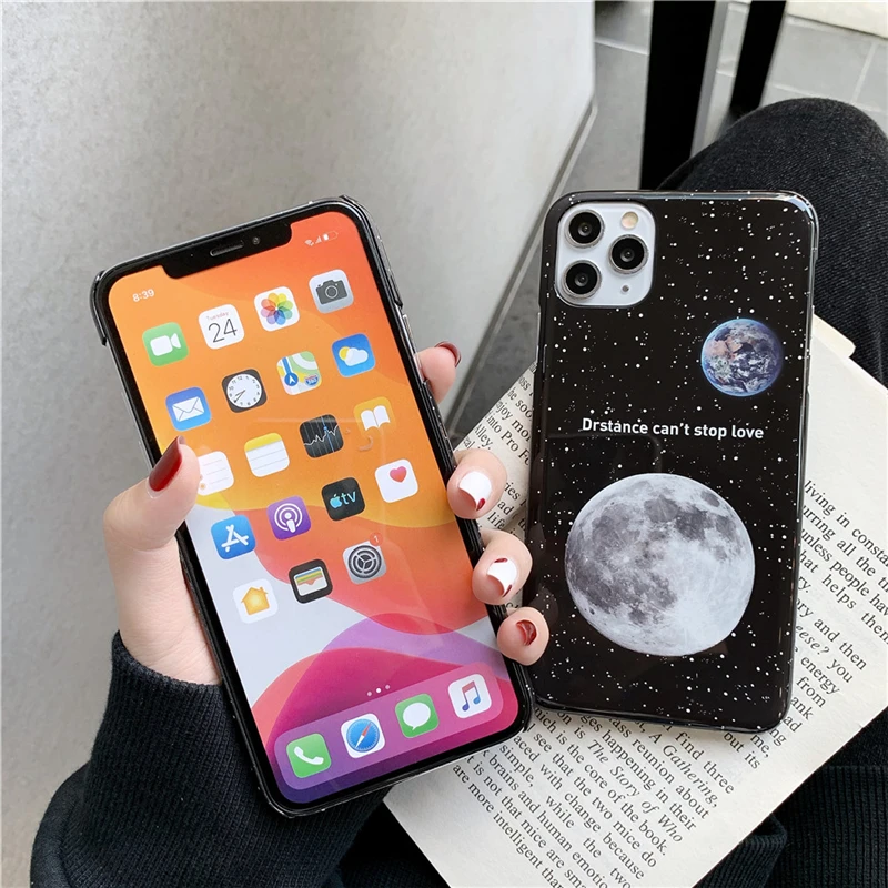 Модный чехол Lovebay со звездным небом для телефона iphone 7 8 6 6s Plus X XS Max с космическим