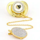 Роскошный держатель для соски-пустышки, детский подарок, силиконовая соска для кормления ребенка, соска-пустышка для малышей, Ортодонтические соски, Прорезыватель для зубов, роскошные соски