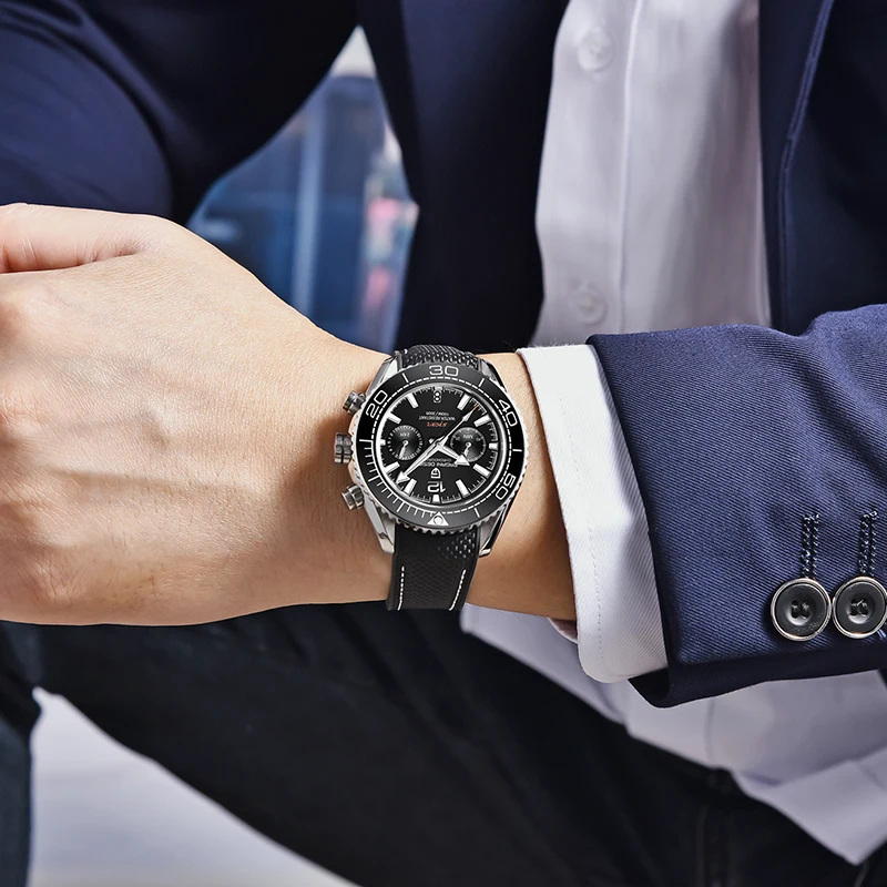 Часы-хронограф PAGANI Мужские кварцевые водостойкие до 100 м |