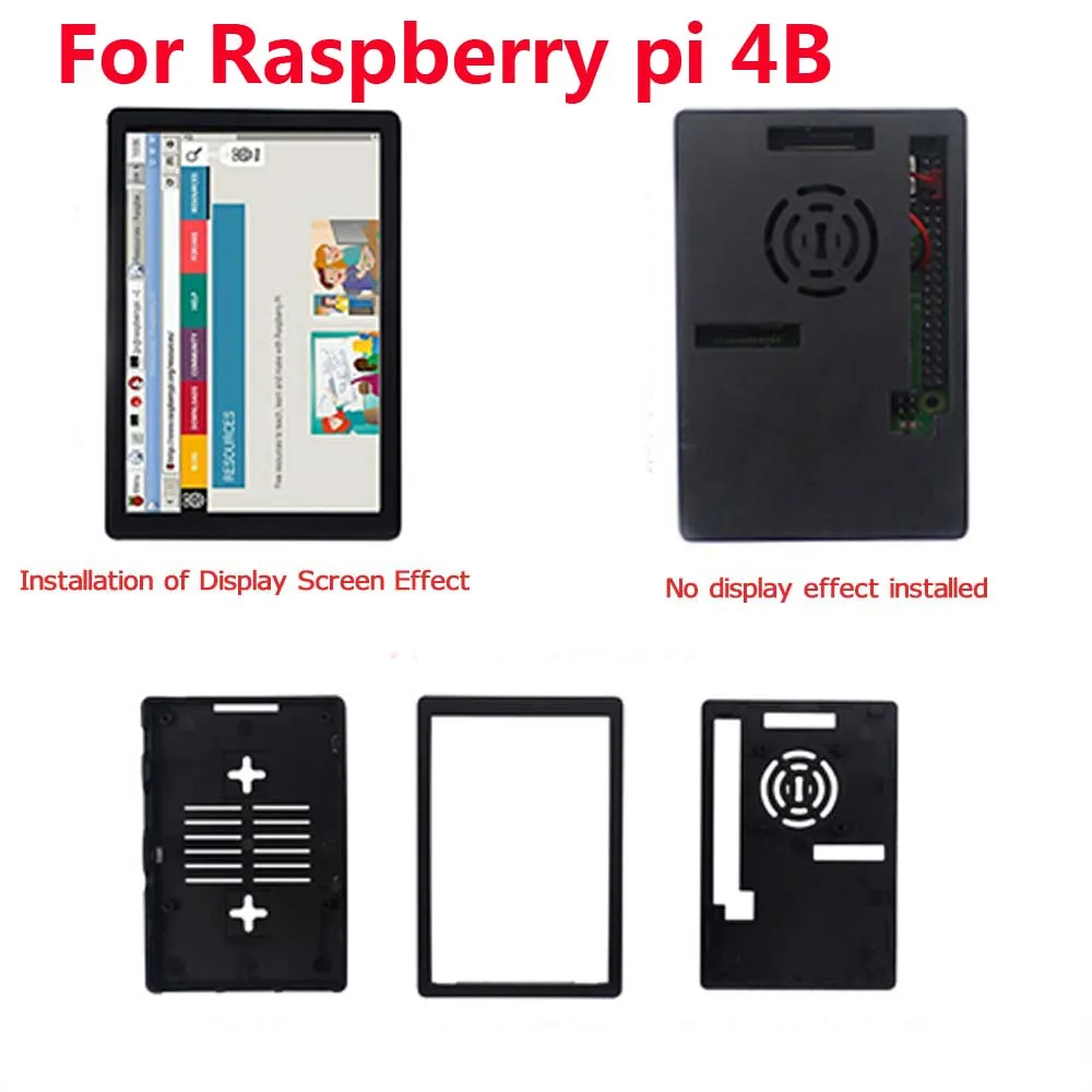 3.5 inch Raspberry Pi 4 Model B Touch Screen 480*320 LCD Display + Touch Pen + Dual Use ABS Case Box Shell for Raspberry Pi 4 images - 6