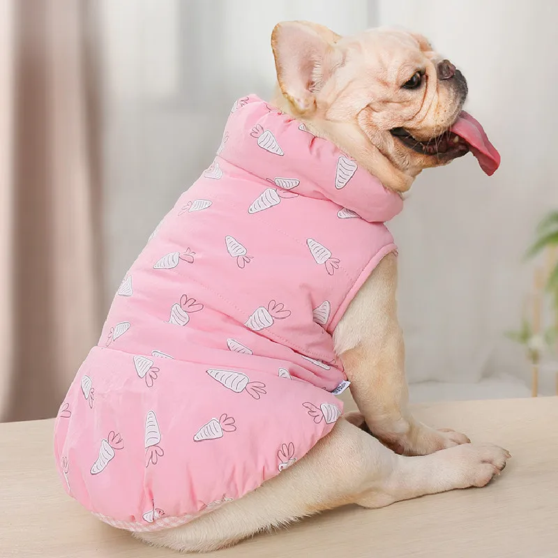 

Dog Winter Warm Clothes French Bulldog Fashion Pet Coat Dog Clothing Welsh Corgi Jacket Vest Poodle Schnauzer Pug Garment Outfit