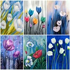 Набор для алмазной вышивки с квадратными стразами, цветы алмазы Мозаика Г.