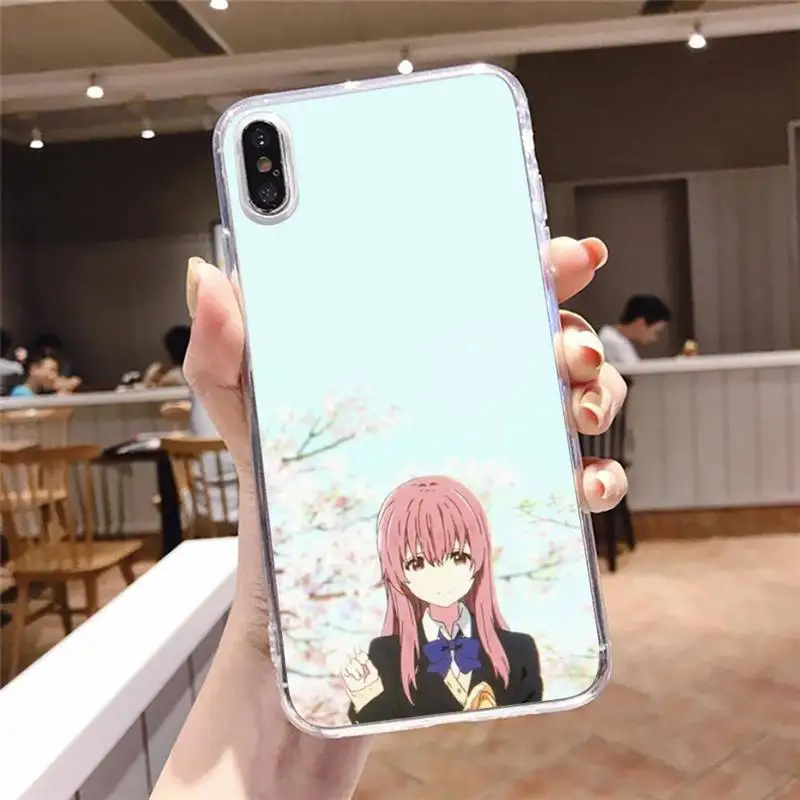 

A Silent Voice Japan anime Phone Case Transparent for iPhone 6 7 8 11 12 s mini pro X XS XR MAX Plus