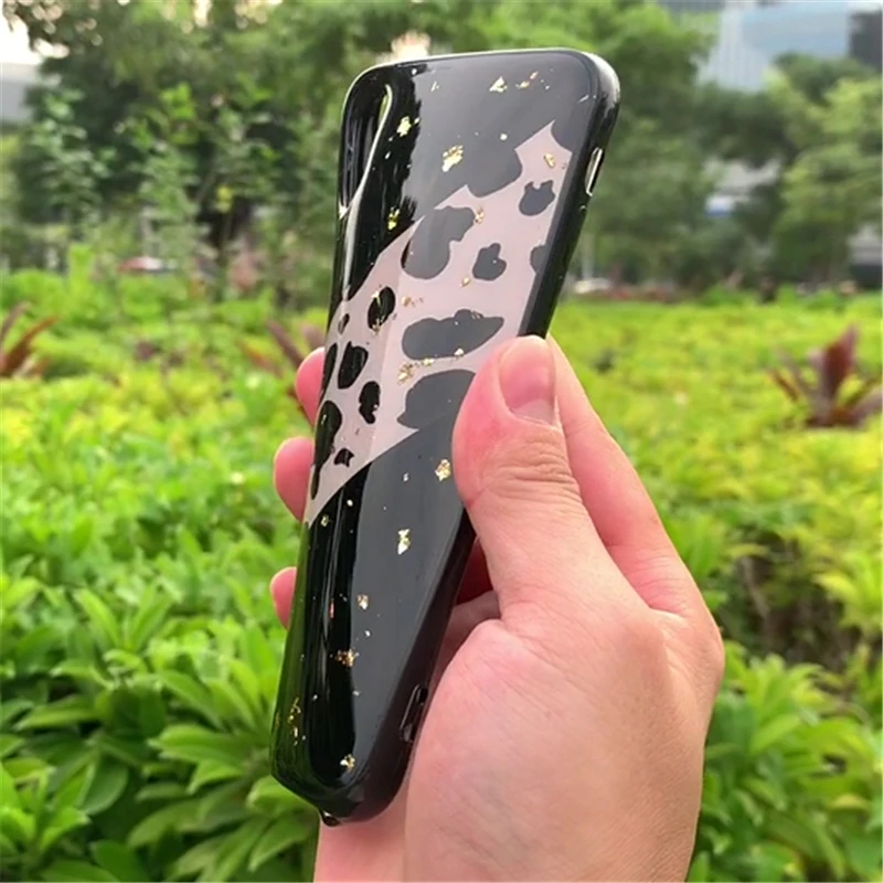 Чехол TRISEOLY для Oneplus 7 Pro Модный Блестящий Золотой защитный чехол с косым