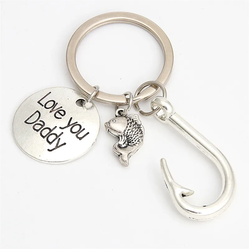 1 шт. талисманы в виде крючка для рыб брелок ключей с изображением моря пляжа Love Your