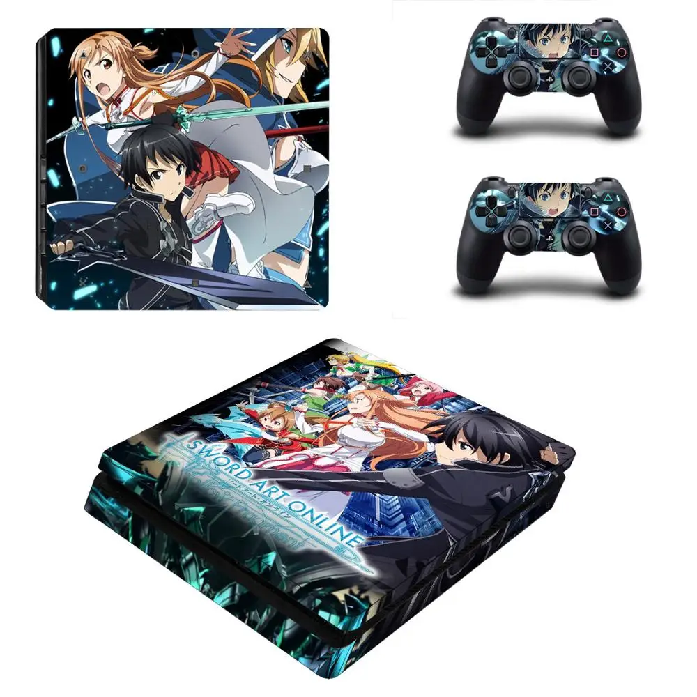 Sword Art Online SAO PS4 тонкая наклейка Play station 4 для PlayStation консоли и контроллера|Наклейки| |