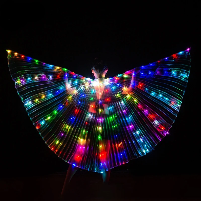 Детский флуоресцентный танцевальный костюм Ruoru с крыльями бабочки