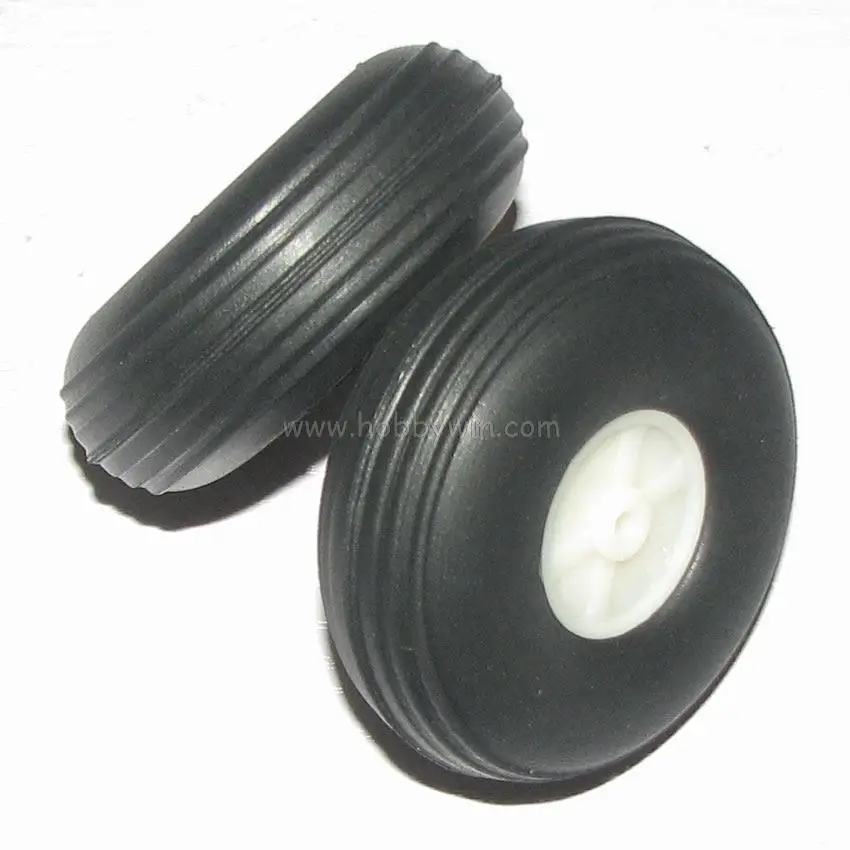 D104.3*dia 5.1*H35mm Ultra Light and High Flexibility Rubber PU Wheel Plastic Hub RC scale model airplane Landing gear parts | Игрушки и