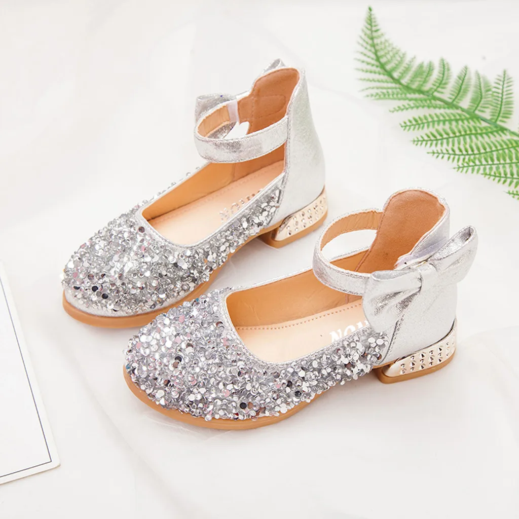 Милая детская обувь для малышей младенцев принцессы с жемчужинами и блестками на