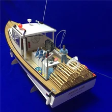 DIY 1:18 Модель лодки с креветками собранный комплект высокая