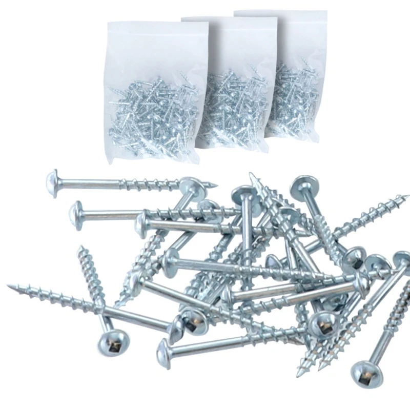 

402pcs Pocket Hole Jig Self-tapping Screws Kit Fine Coarse Thread Wood Screw Y4QC