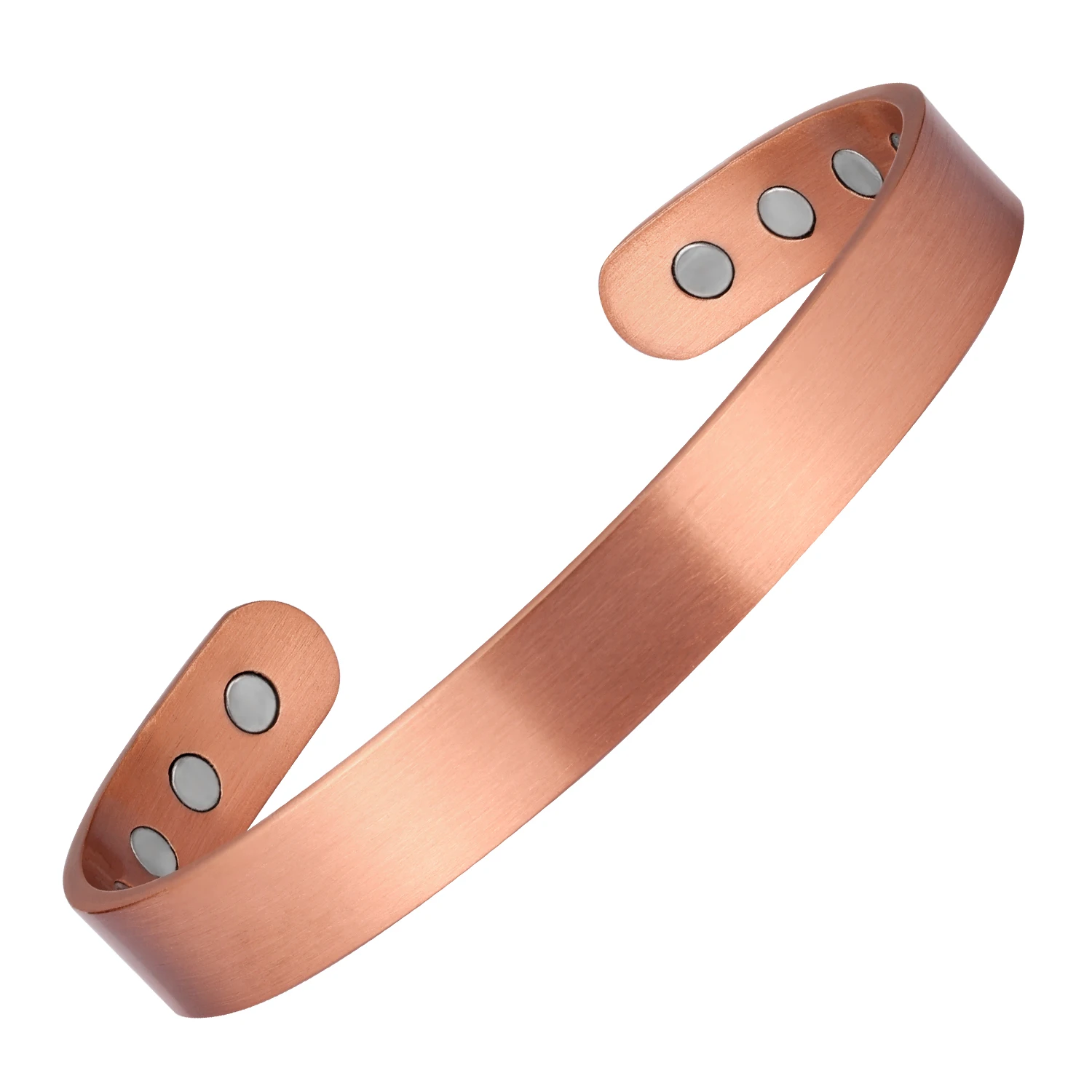 

Nantii Vintage Smooth Magnetic Therapy 99.95% Pure Copper Cuff Bracelet Arthritis Pain Relief Healing Bio Energy Bangle Jewelry