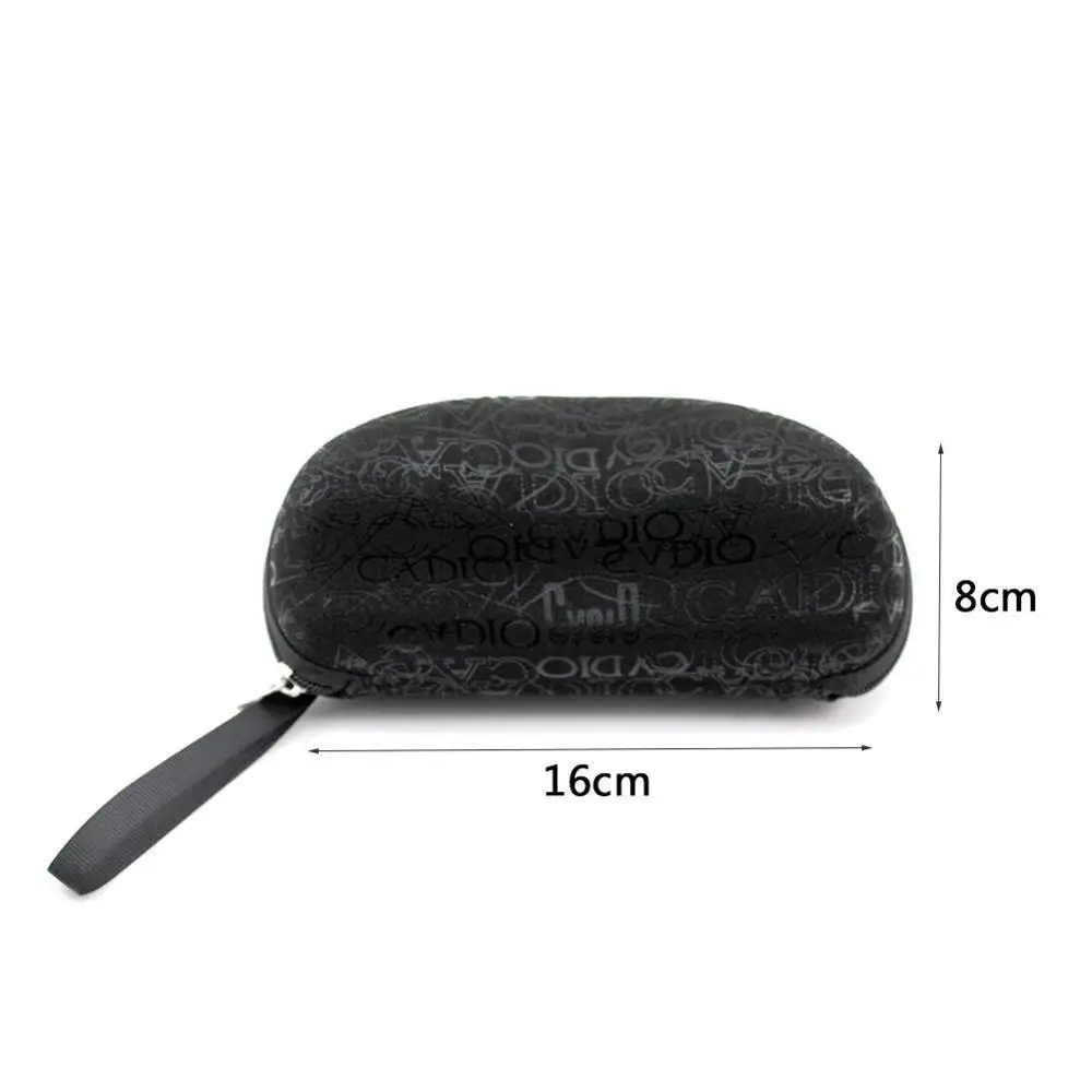 1 шт. модные солнцезащитные очки на молнии EVA с арахисовым узором Жесткий Чехол