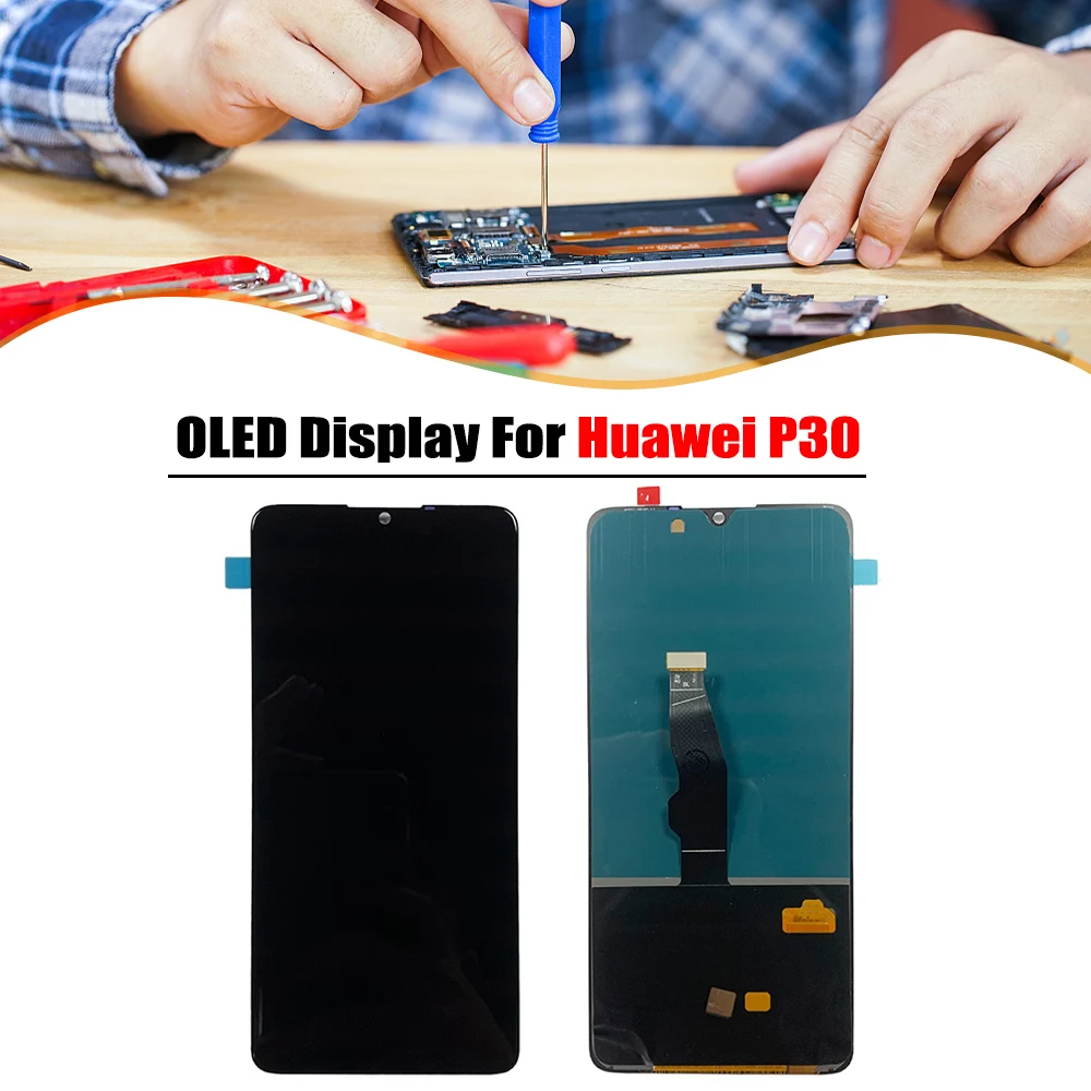

Original Fingerprint Touches OLED Display Screen LCD Replacement Parts for Huawei P30 ELE-L29 L09 L04